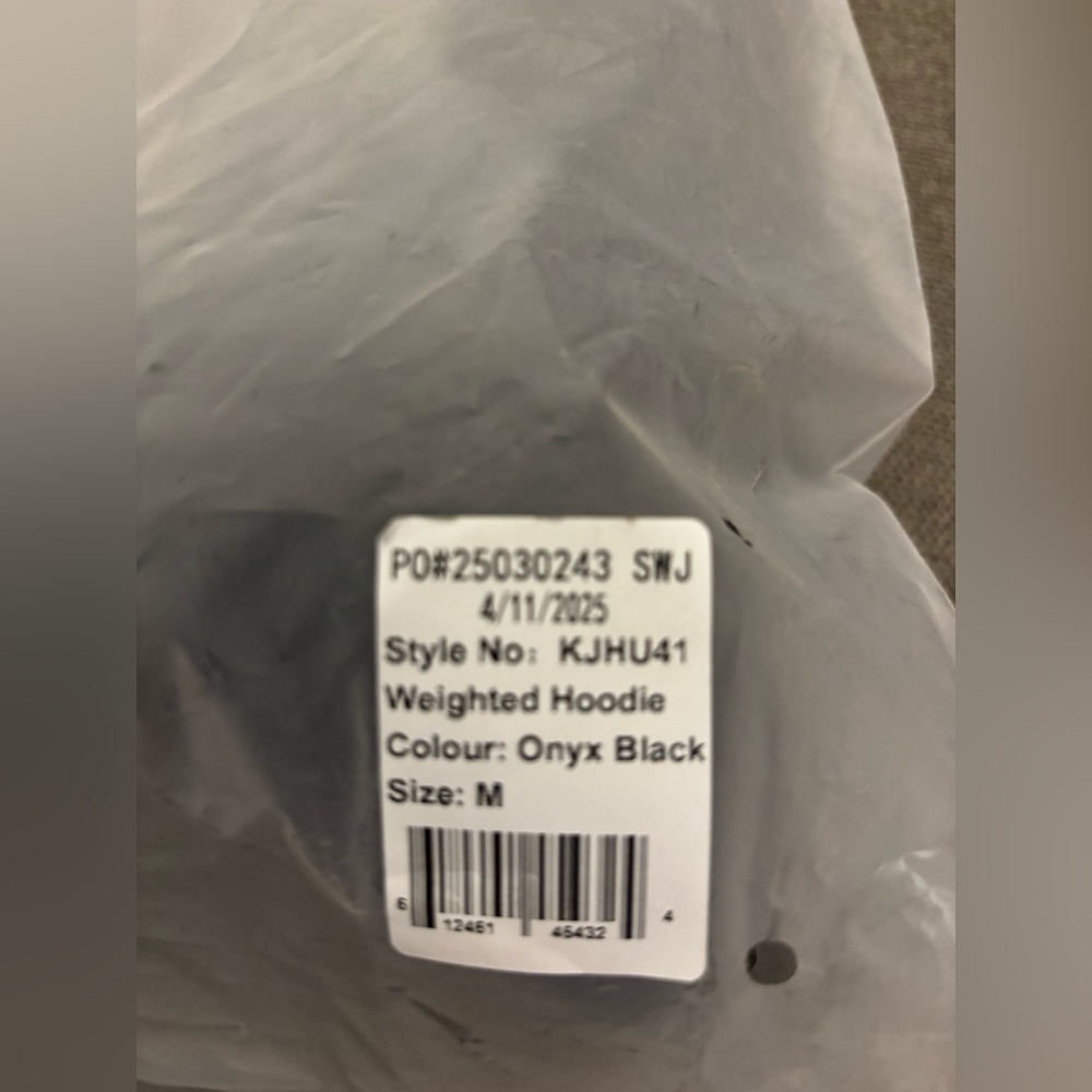 Comfrt Onyx Black Weighted Hoodie - Picture 6 of 6